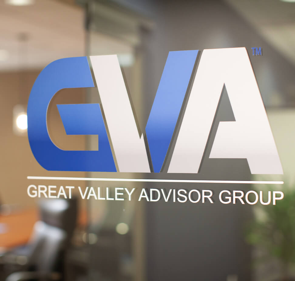 GVA office door with logo